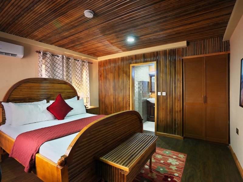 Maaha Beach Resort Executive Double Room In-room safe desk laptop workspace iron ironing board