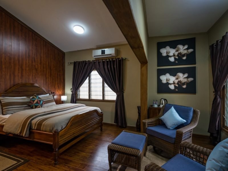 Maaha Beach Resort Executive Suite In-room safe desk aptop workspace iron ironing board