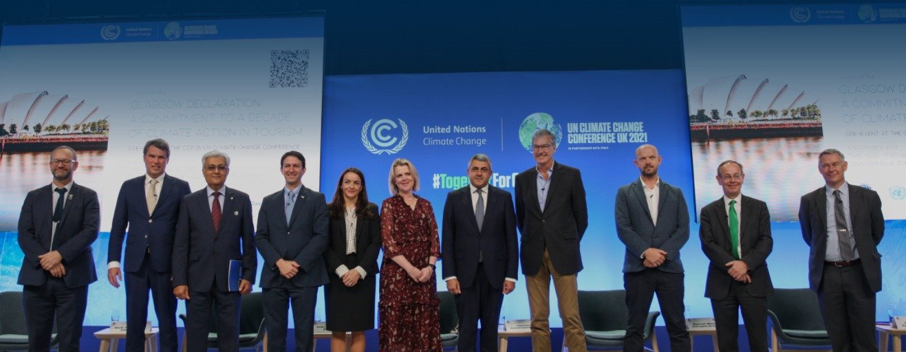 unwto TOURISM UNITES BEHIND THE GLASGOW DECLARATION ON CLIMATE ACTION AT COP26