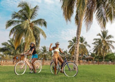 Cycling at Aqua safari Ghana